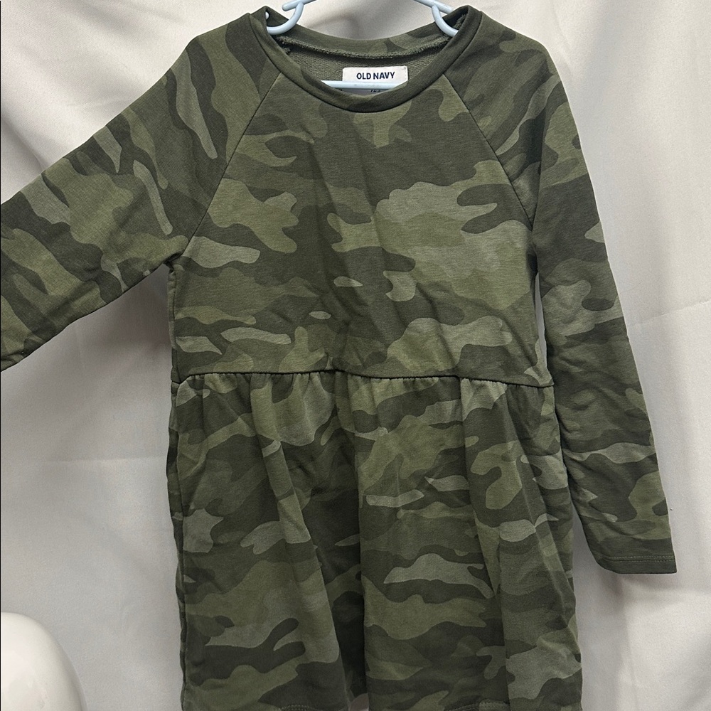 Camo Girls Sweater Dress